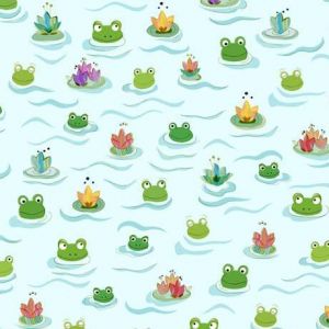 Froggy Pond Frog Heads  Pods in Light Blue