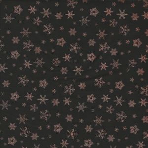 Glimmering Bronze Snowflakes