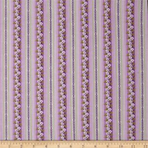 Glorious Garden Hampton Stripe in Lilac