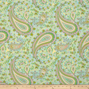 Glorious Garden Patient Paisley in Aqua