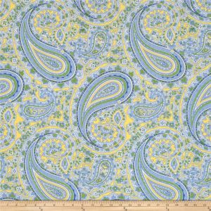 Glorious Garden Patient Paisley in Blue