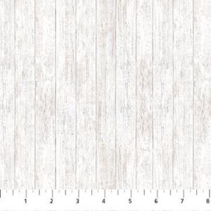 Golden Christmas Wood Plank in White