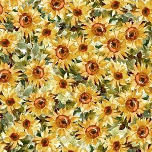 Harvest Farm Golden Sunflowers in Gold