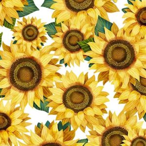 Hello Sunshine Sunflowers in White