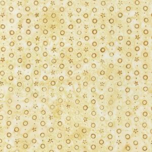 Hermosa Batik Circles and Flower in Straw