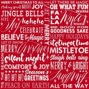 Holiday Wishes Red Holiday Words