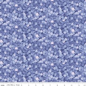 Hydrangeas in the Garden Petals in Periwinkle