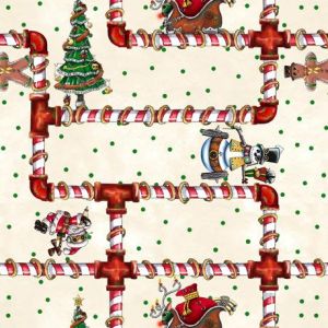 Its A Steampunk Christmas Candy Cane Pipes in Ecru