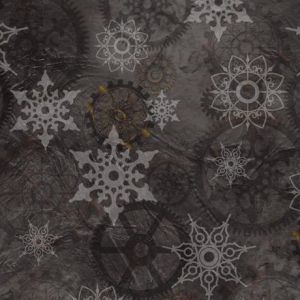 Its A Steampunk Christmas Snowflakes  Gears in Grays