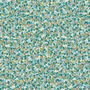 Jolly Farm Leaves in Turquoise