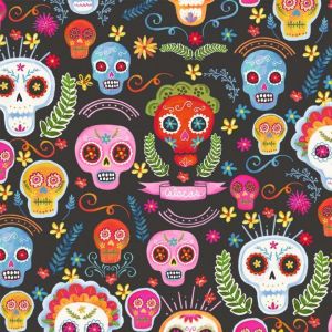 La Vida Loca Charcoal Sugar Skulls