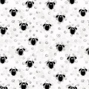 Lal The Lamb Heads  Curls in White