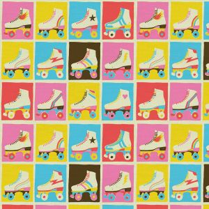 Let The Good Time Roll Skates in Multi