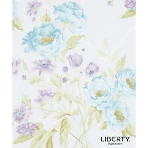 Liberty Fabrics & Bridgerton Tana Lawn Blenheim Garden in Blue