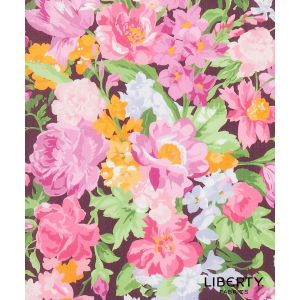 Liberty Fabrics & Bridgerton Tana Lawn Bouquet Carnival in Pink