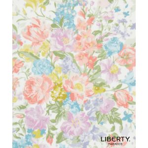 Liberty Fabrics & Bridgerton Tana Lawn Bouquet Parade Spot in Pink