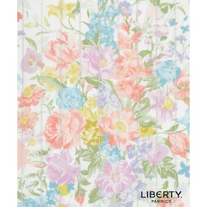 Liberty Fabrics & Bridgerton Tana Lawn Bouquet Parade Stripe in Pink