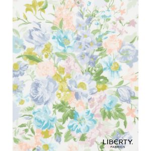 Liberty Fabrics  Bridgerton Tana Lawn Bouquet Parade in Blue