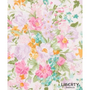 Liberty Fabrics  Bridgerton Tana Lawn Bouquet Parade in Pink