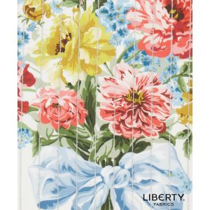 Liberty Fabrics & Bridgerton Tana Lawn Bow Bouquet Stripe in Pink