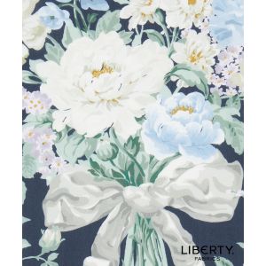 Liberty Fabrics & Bridgerton Tana Lawn Bow Bouquet in Navy