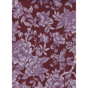 Liberty Fabrics & Bridgerton Tana Lawn Regency Trail in Burgundy