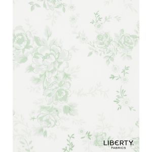 Liberty Fabrics  Bridgerton Tana Lawn Sophie Rose in Sage