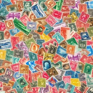Library Of Rarities Packed Stamps in Antique