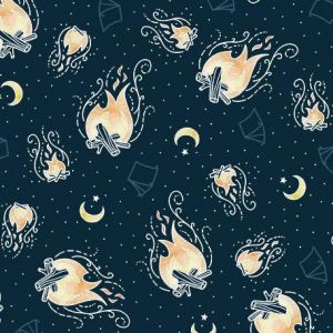 Light Up My World By The Light Of The Fire in Dark Navy
