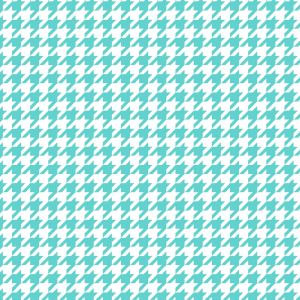 Lil Sprout Flannel Too Teal Houndstooth
