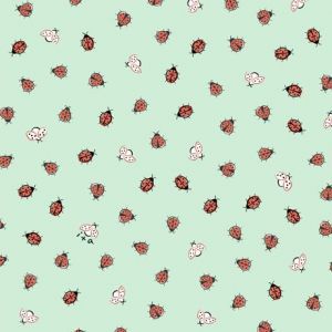 Little Bugger Ladybugs in Aqua