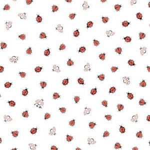 Little Bugger Ladybugs in White