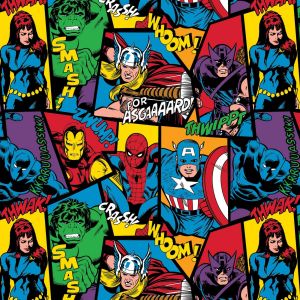 Marvel Comics IV Framed Superheroes in Multi