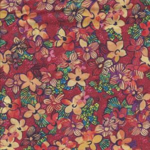 Midnight Garden Flowers in Orange