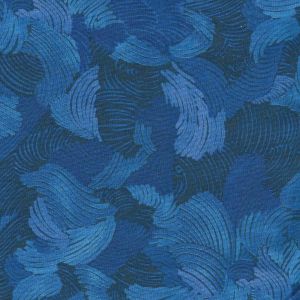 Midnight Gardens Leaves in Blue