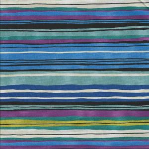 Midnight Gardens Stripes in Blue