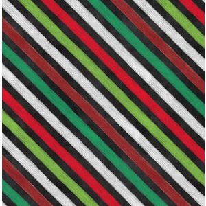 Mistletoe Magic Bias Stripe in Black