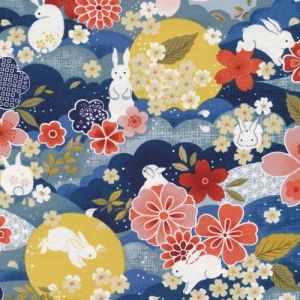 Moon Rabbit Flowers  Rabbits in Multi