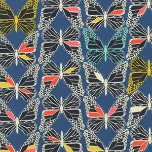 Moonlit Butterflies in Cobalt