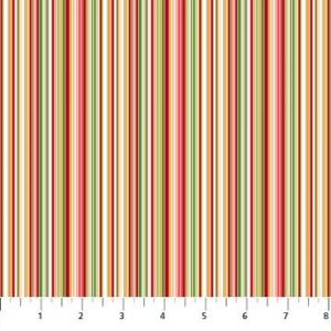 Morning Blossom Barcode Stripe in White