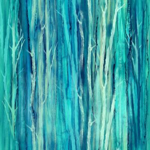 Morning Light Tree Texture in Turquoise