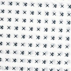 Morocco Blues Navy Scissors on White
