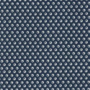 Morocco Blues Small Dots on Navy