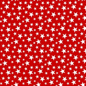 My Happy Place Tossed Little Stars in Red