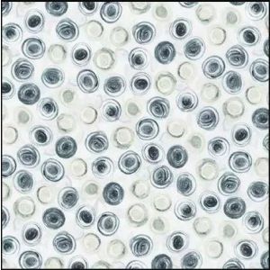 Natural Blooms Watercolor Circles in Dove