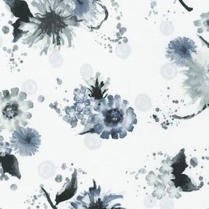 Natural Blooms Watercolor Floral in Dove