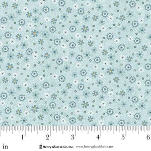 Norwegian Forest Flowers  Dots in Pale Blue
