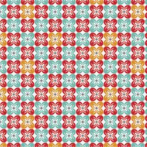 Notting Hill Voile Square Petal in Poppy
