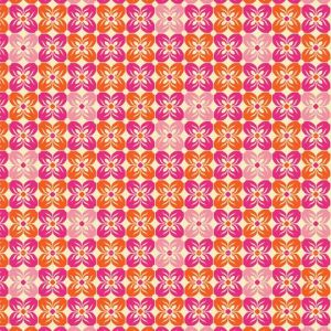 Notting Hill Voile Square Petal in Tangerine