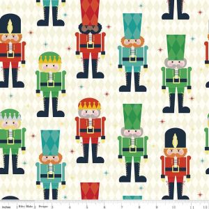 Nutcracker Christmas Main in Cream